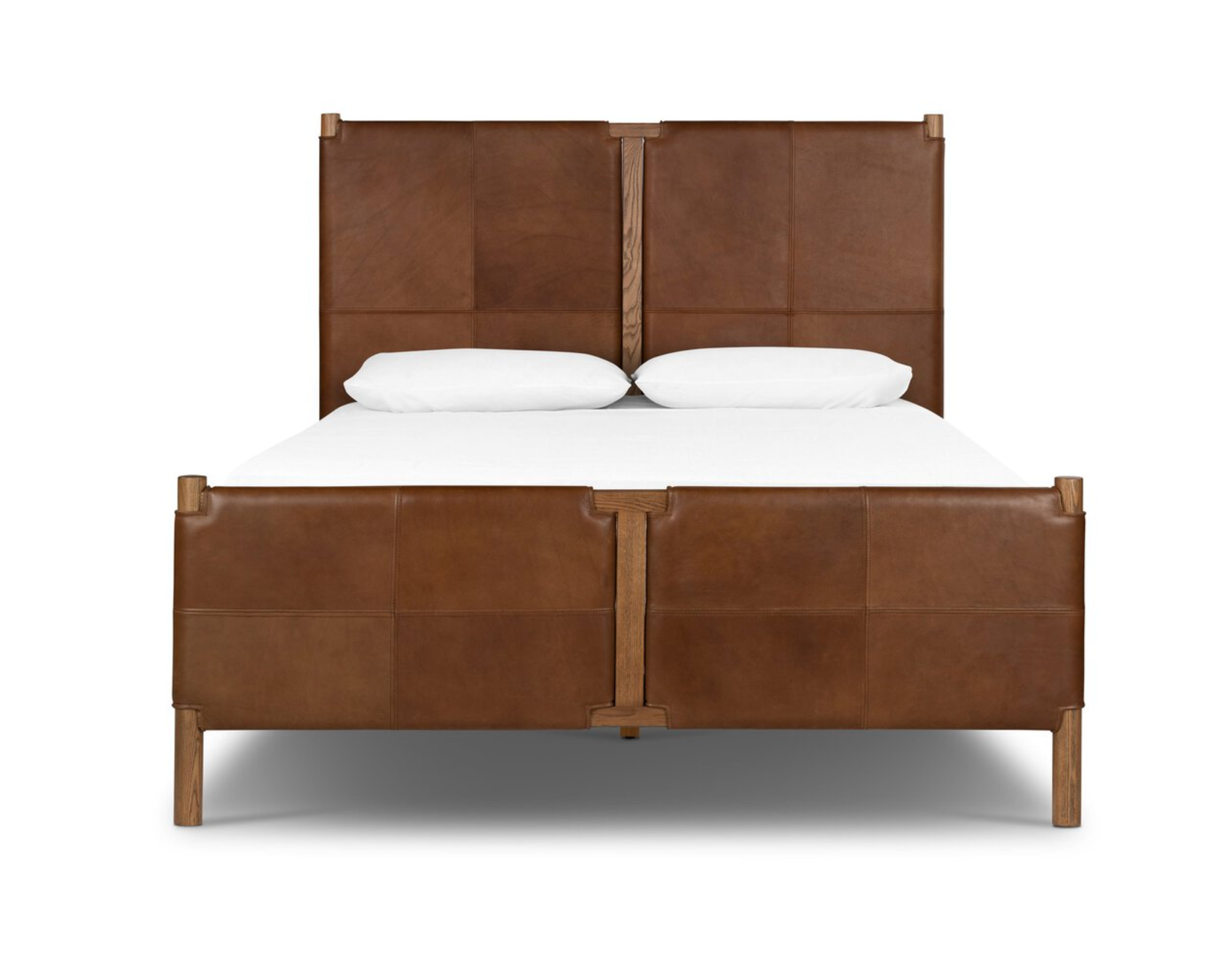 Pauline Heirloom Leather Bed - Euro Living Furniture